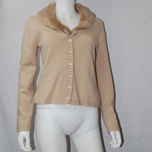 Borden Beige Sweater Sz 10